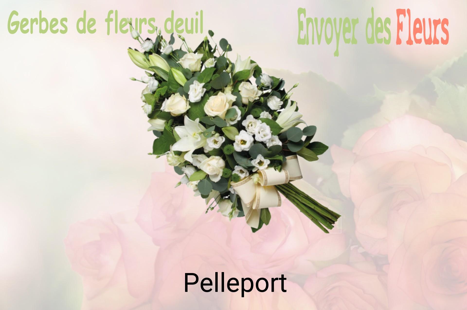 Gerbe de fleurs de deuil livrée à Pelleport